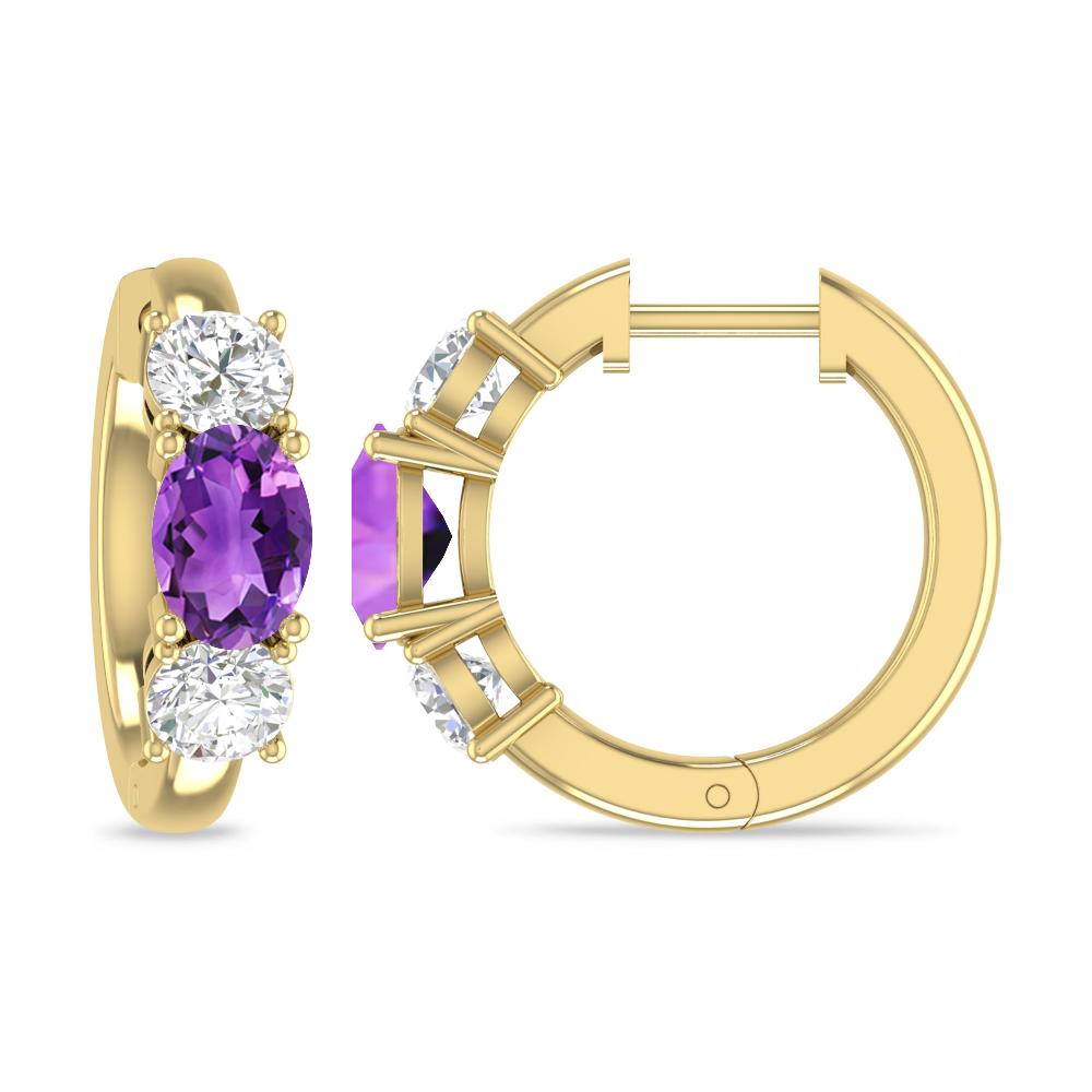 Yellow Gold - Amethyst