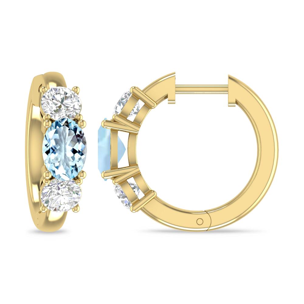 Yellow Gold - Aquamarine