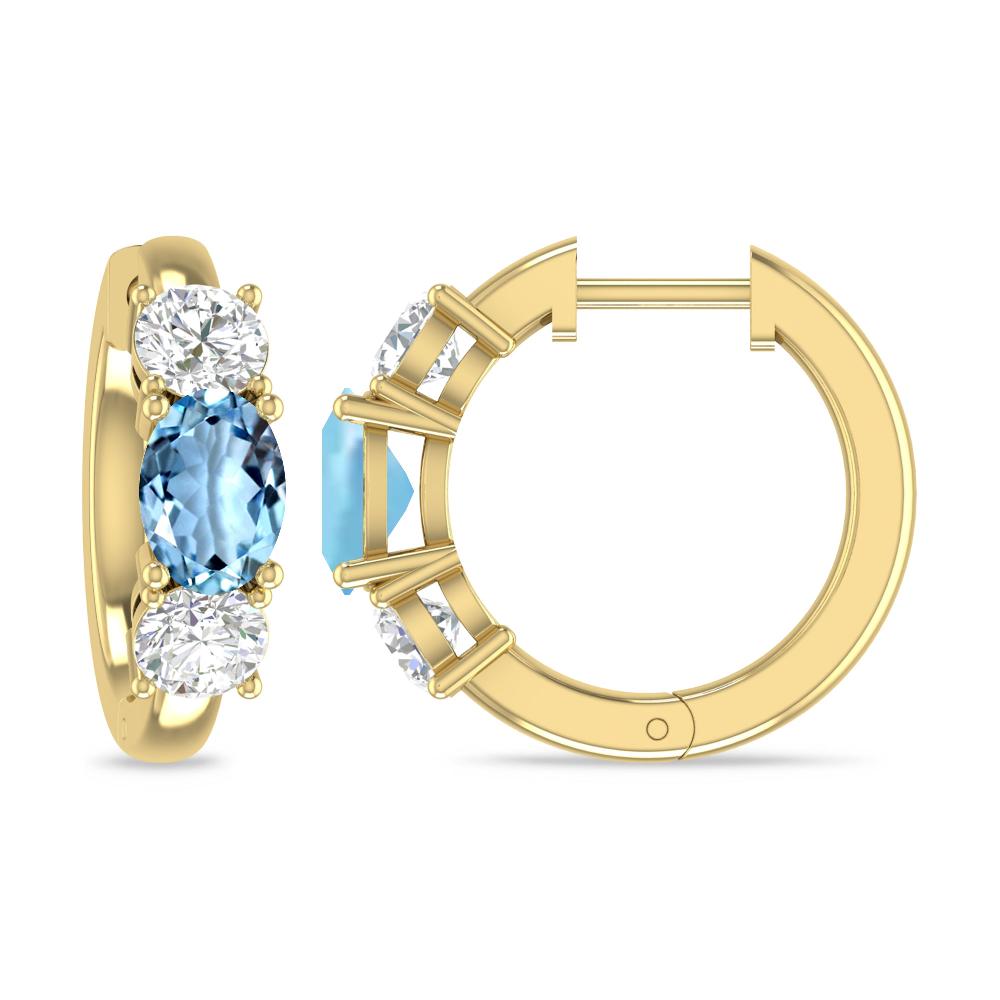 Yellow Gold - Aquamarine