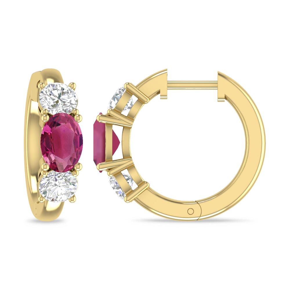 Yellow Gold - Pink Tourmaline