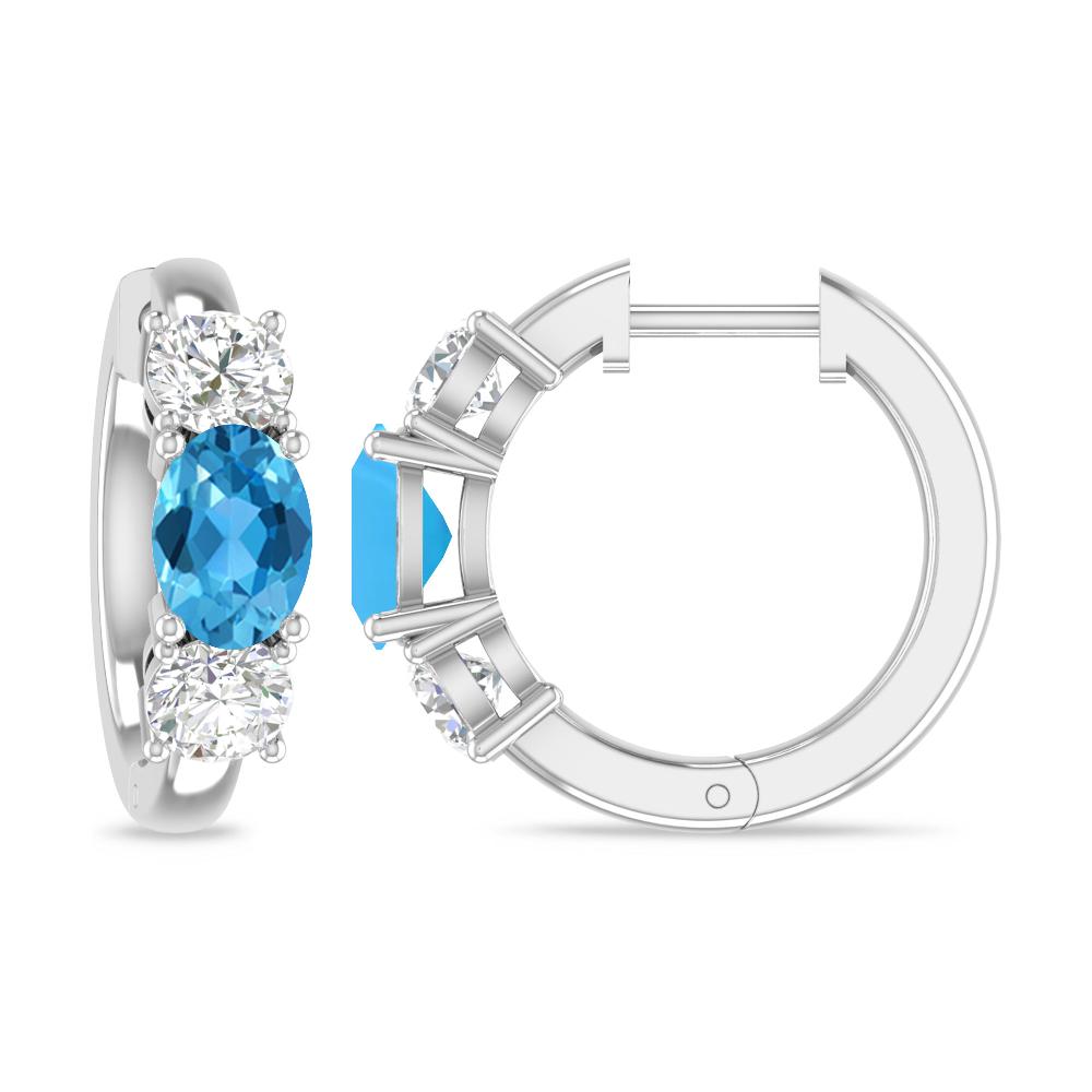 White Gold - Blue Topaz