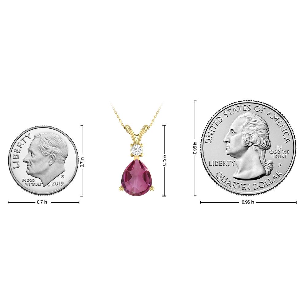 Yellow Gold - Pink Tourmaline