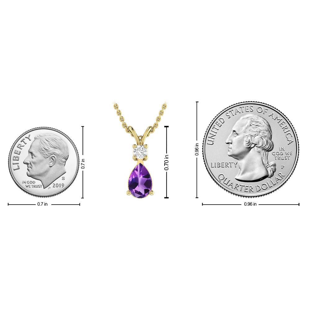Yellow Gold - Amethyst