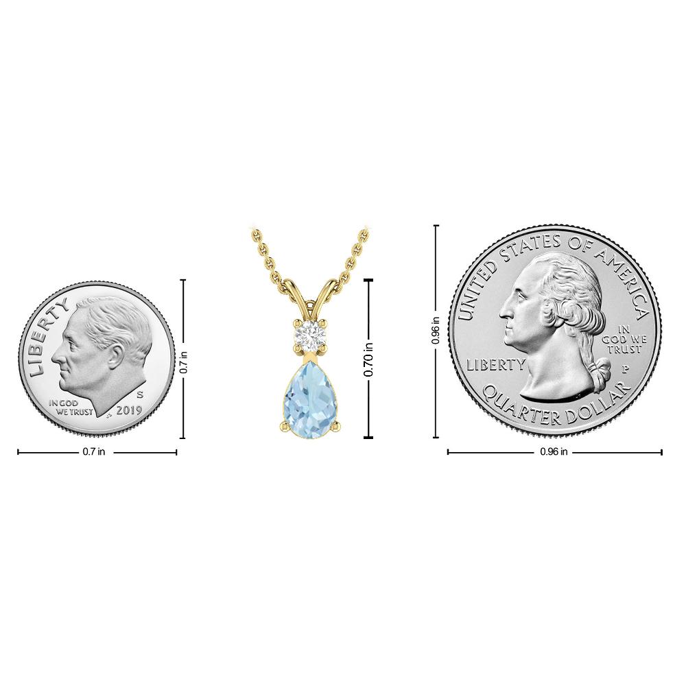 Yellow Gold - Aquamarine