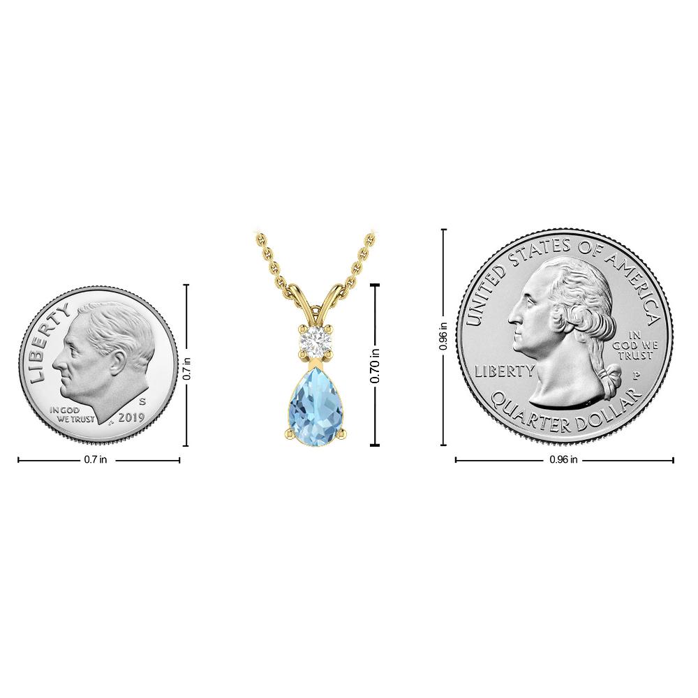 Yellow Gold - Aquamarine