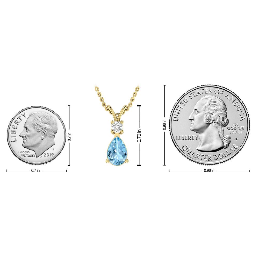 Yellow Gold - Aquamarine