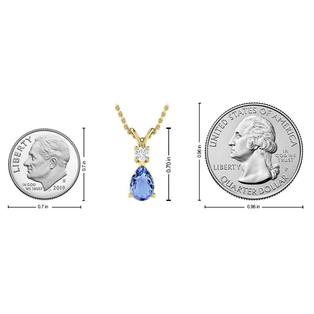 Yellow Gold - Tanzanite