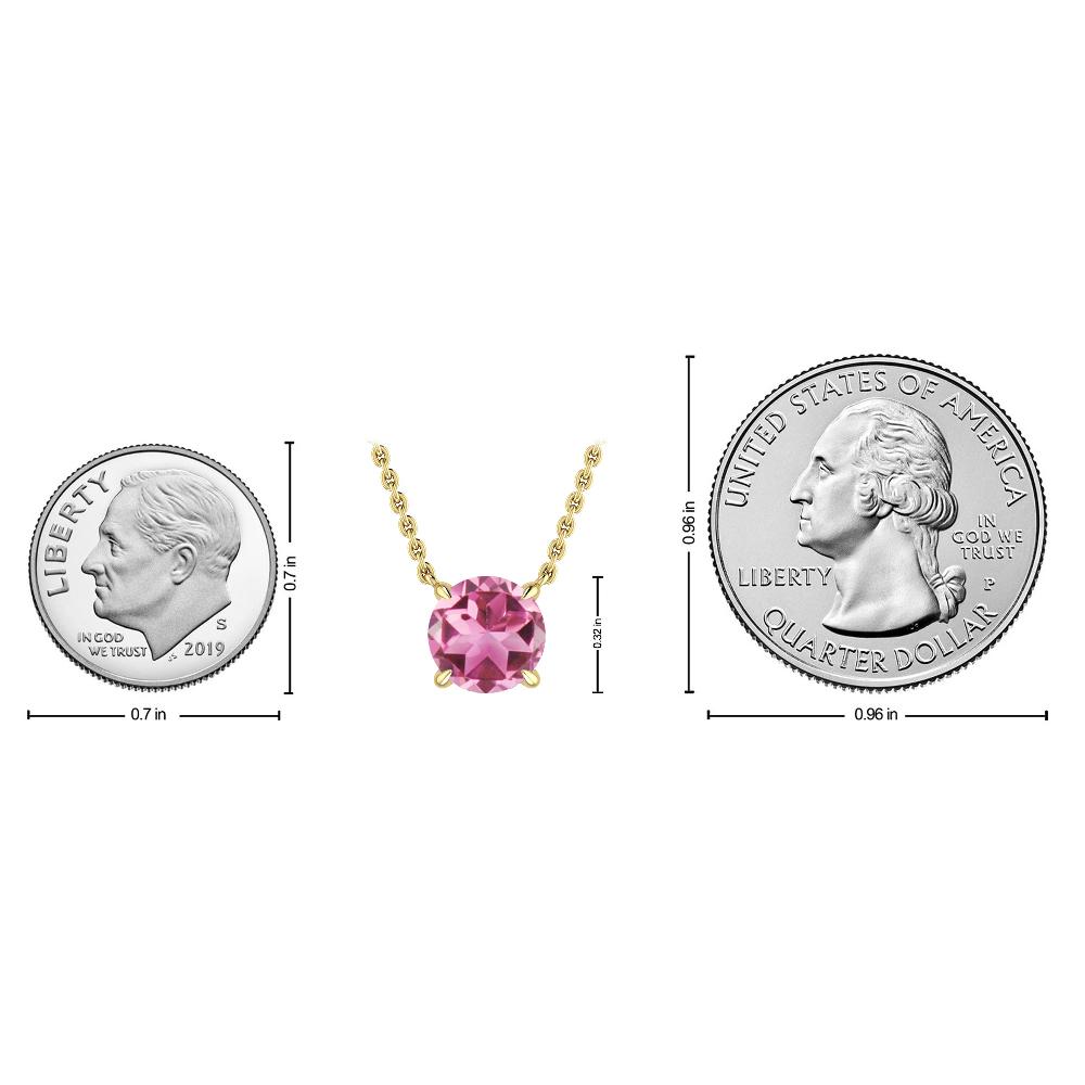 Yellow Gold - Pink Tourmaline
