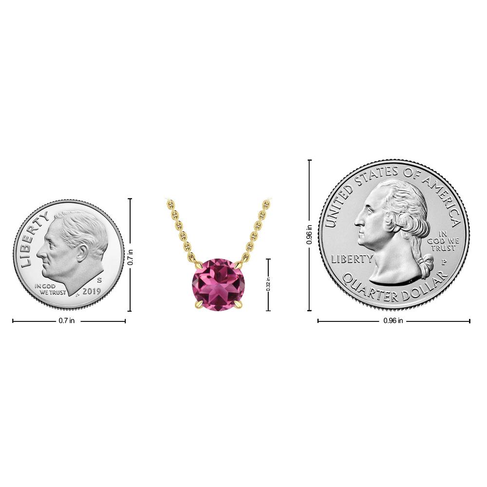 Yellow Gold - Pink Tourmaline