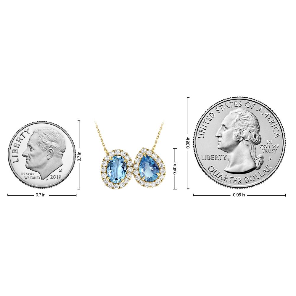 Yellow Gold - Aquamarine
