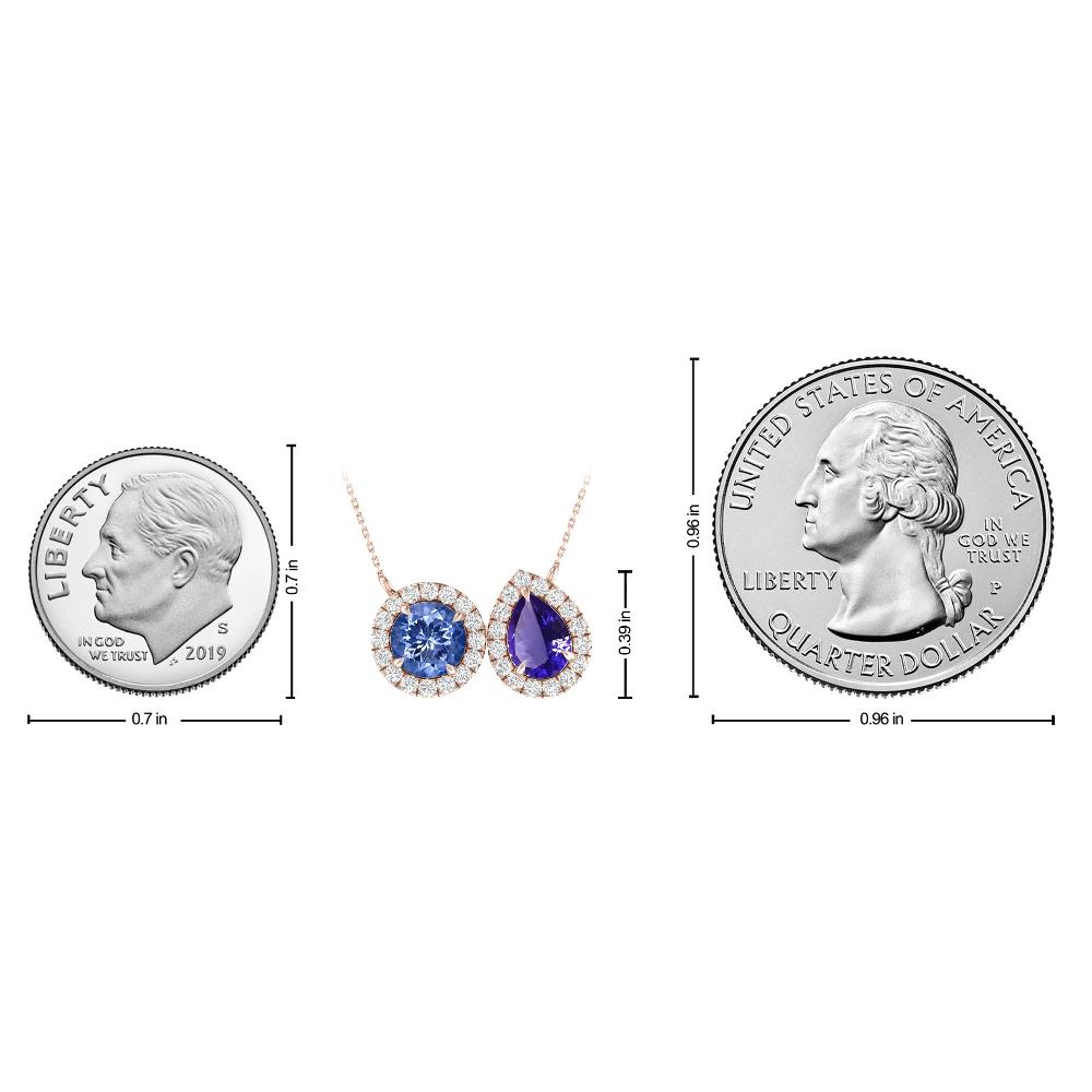 Rose Gold - Tanzanite