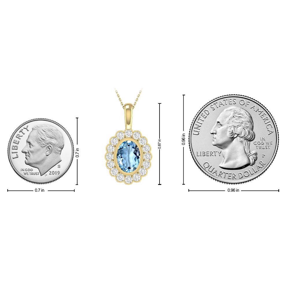 Yellow Gold - Aquamarine