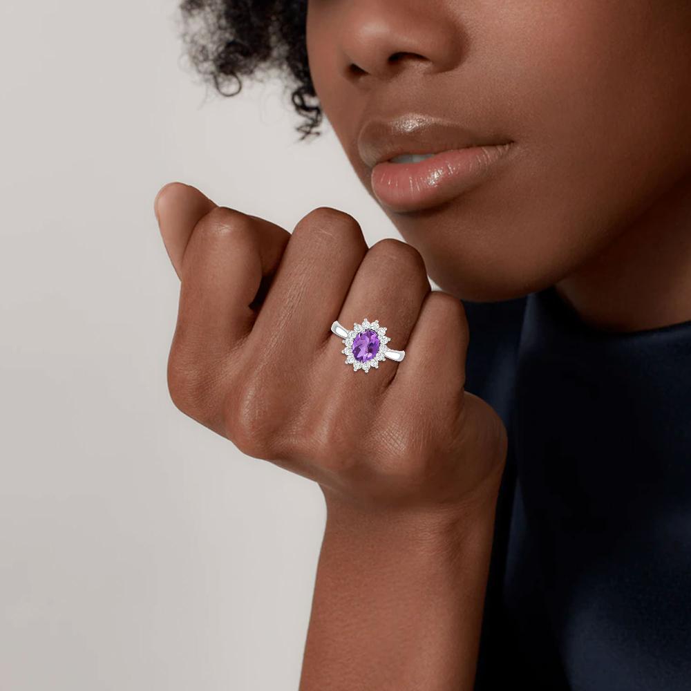 White Gold - Amethyst