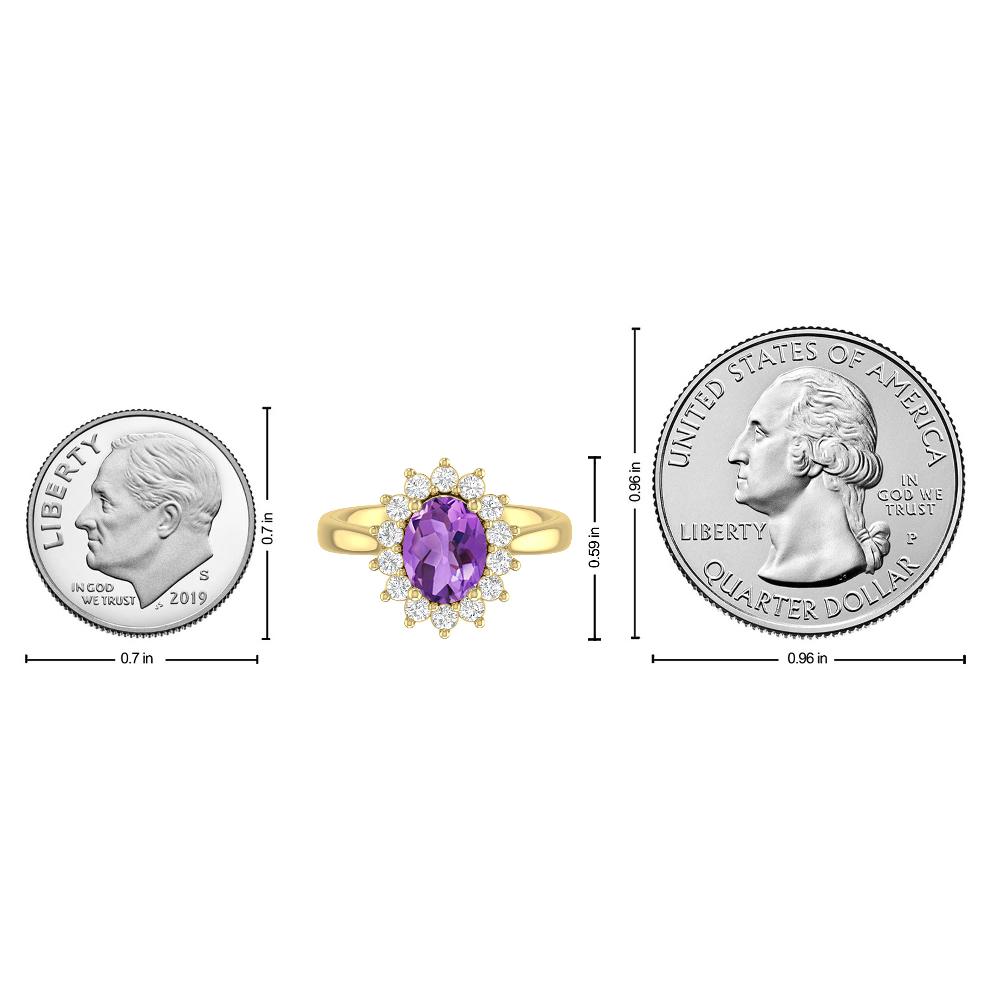 Yellow Gold - Amethyst