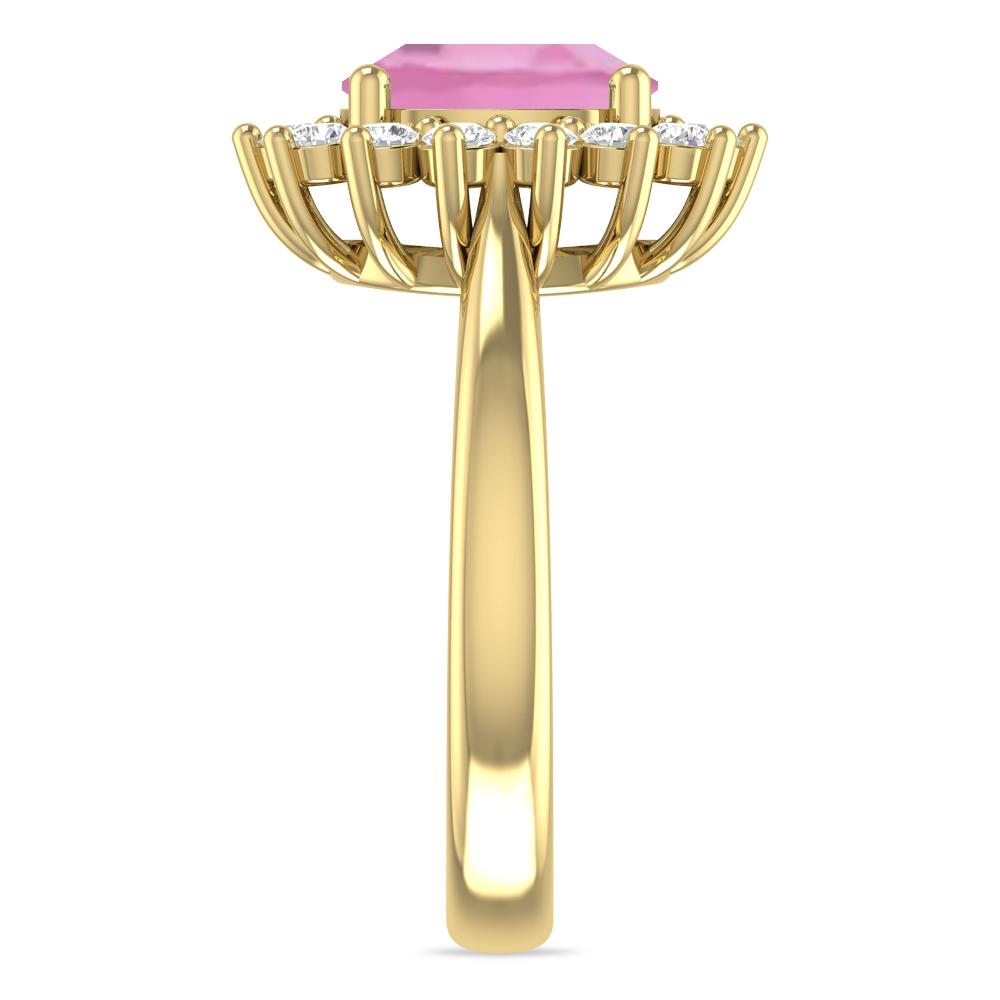 Yellow Gold - Pink Tourmaline