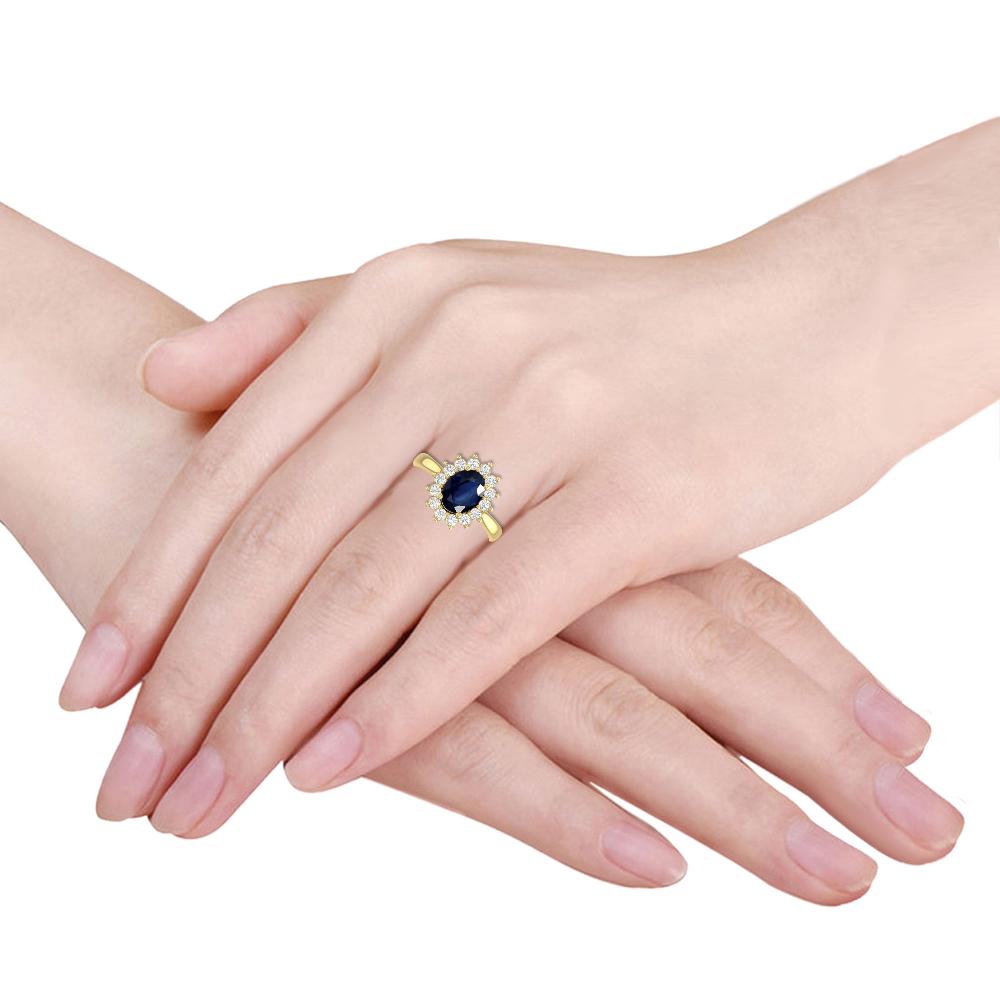 Yellow Gold - Sapphire
