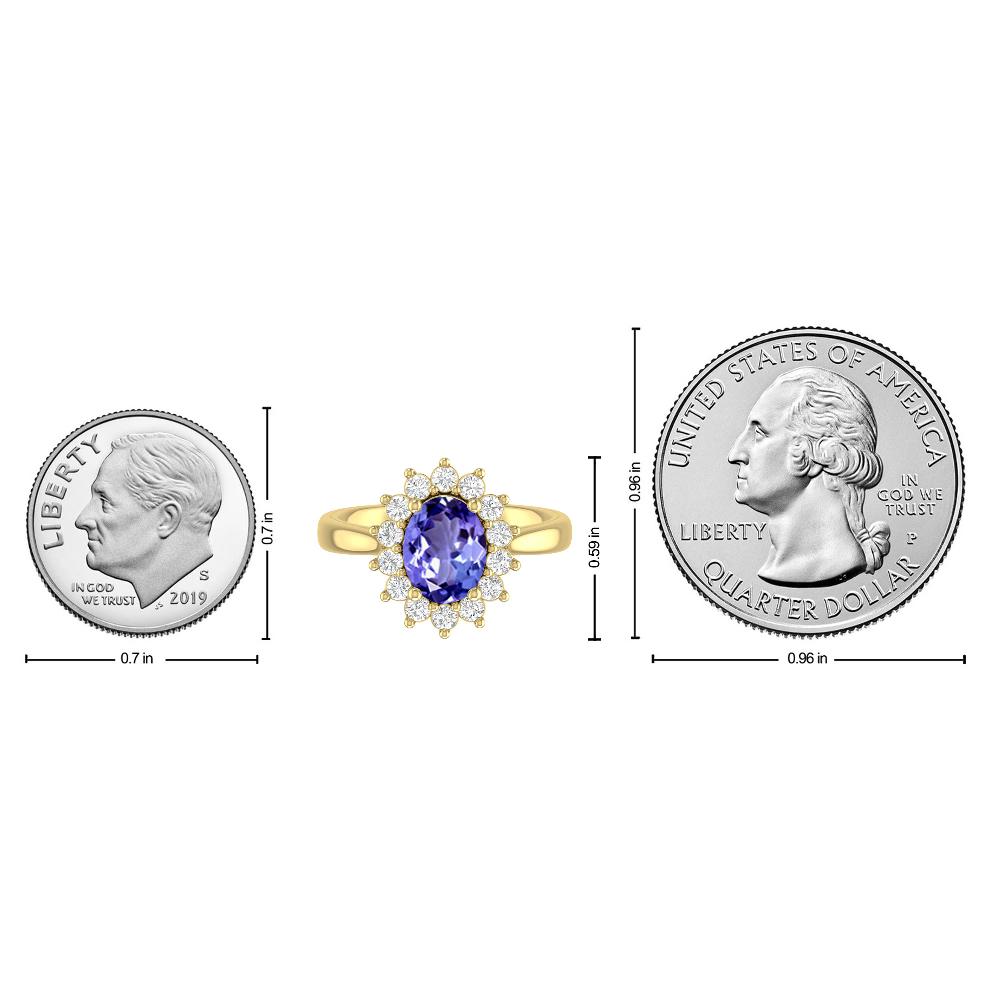 Yellow Gold - Tanzanite